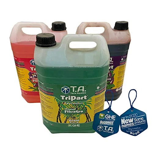 GHE Terra Aquatica Tripart - Fertilizante completo para plantas (3 x 5 L)