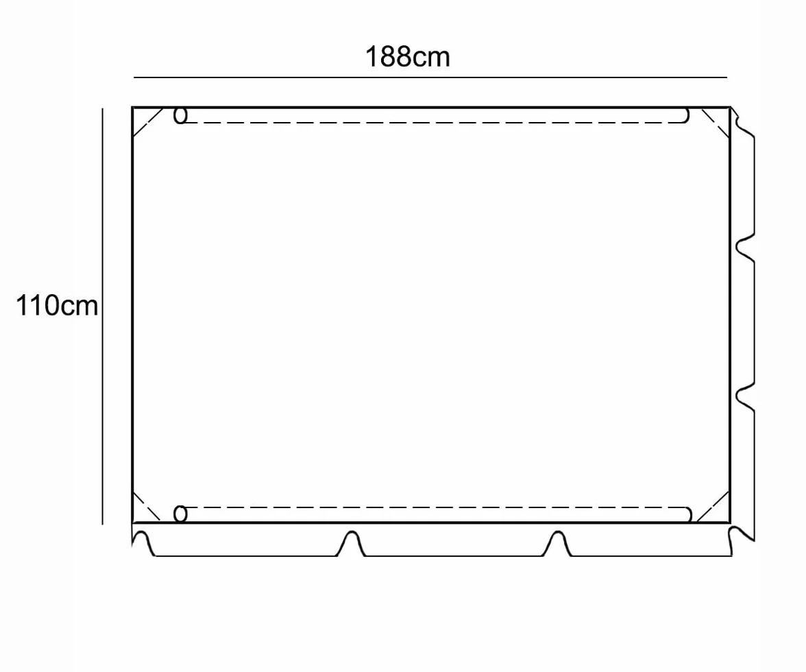 Universal Techo Solar para balancín tamaño 110 x 188 cm Toldo Fundas para balancines Toldo de Repuesto para Columpio de jardín Verde [101]