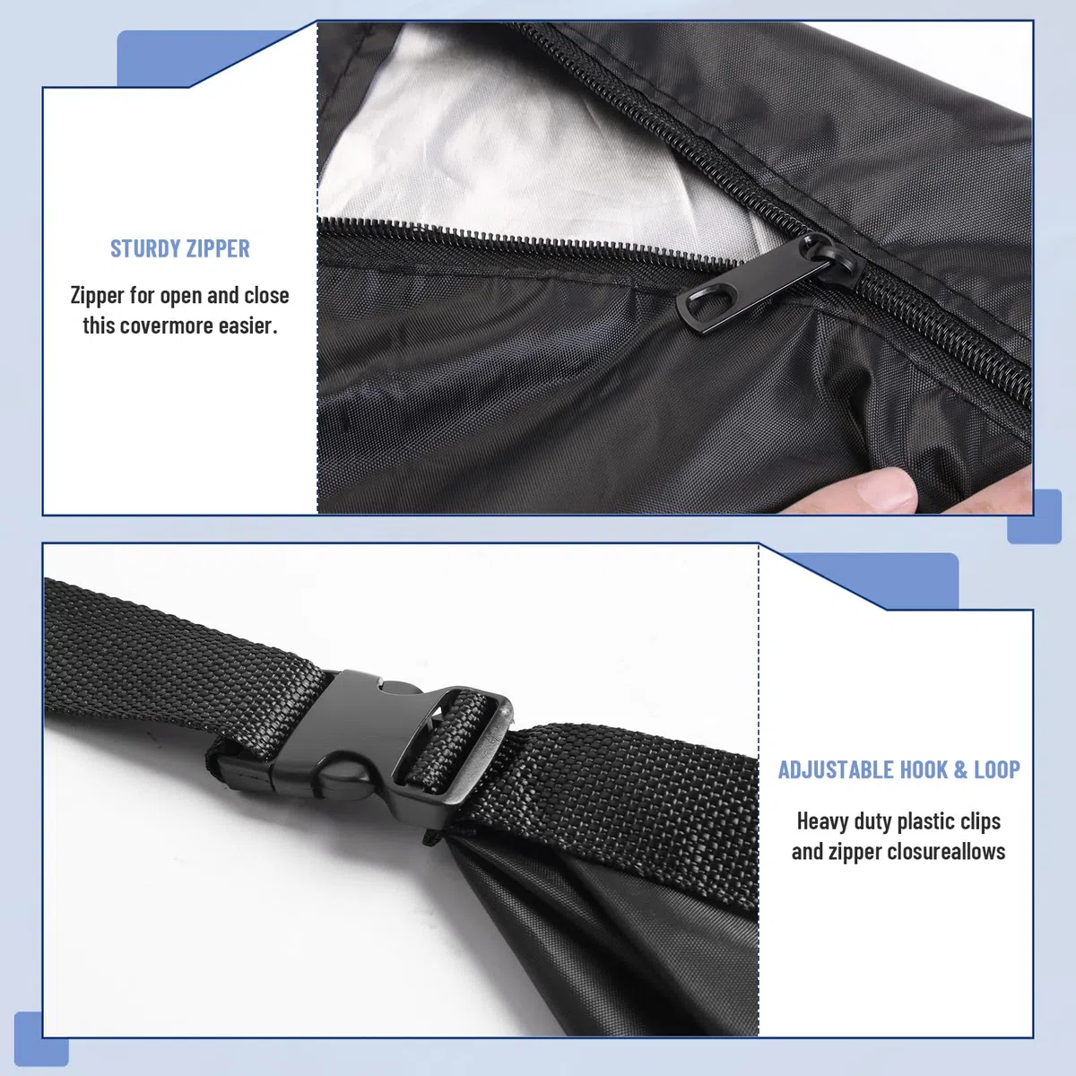 Funda para columpio de Hollywood, 210 x 125 x 170 cm, resistente al invierno, 3 – 4 plazas, resistente a desgarros, tejido Oxford para muebles de jardín, columpio de jardín (negro)
