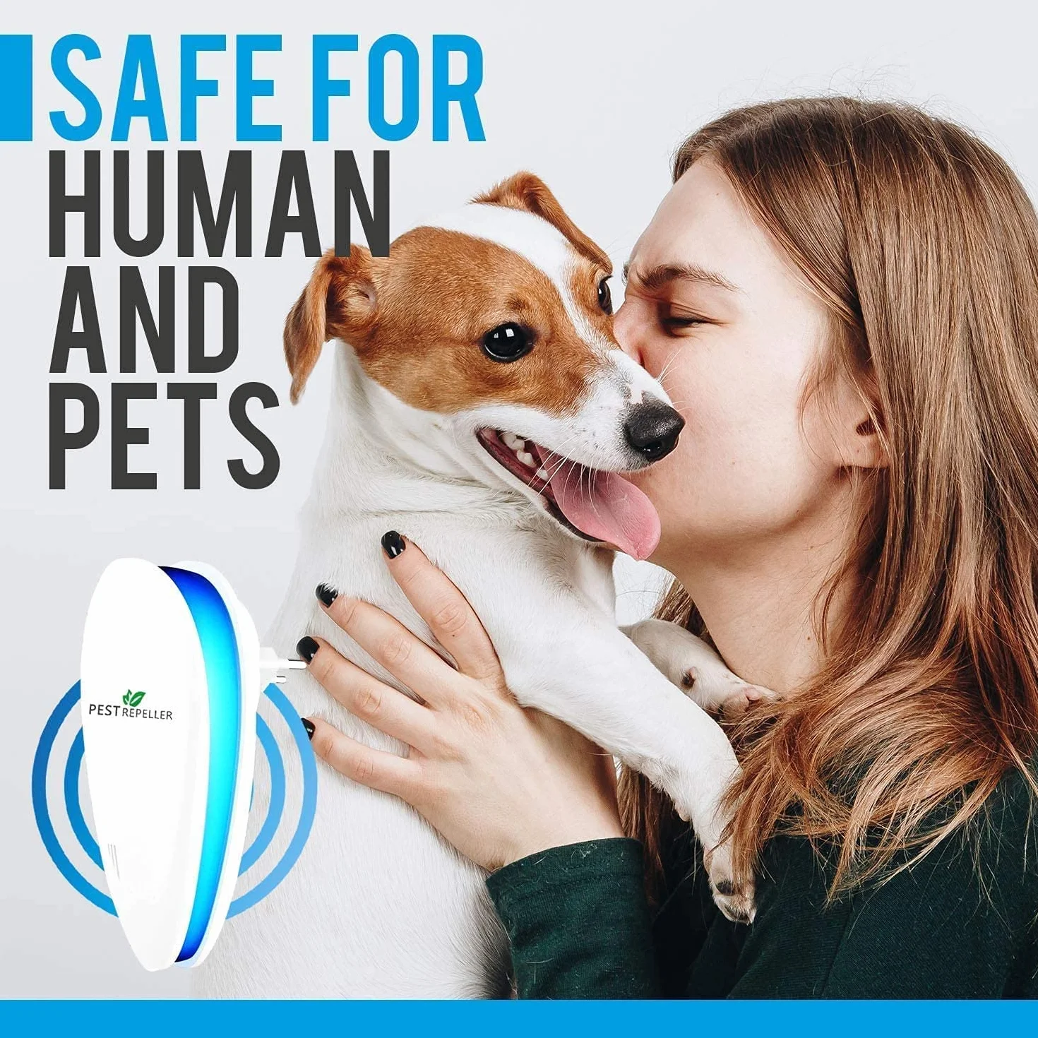 Repelente Ultrasónico de Plagas 4 Paquetes,100% Inofensivo para Mascotas y Humanos,Electrónico Repelente Mosquitos Insectos para Interiores Anti Cucarachas, Moscas,Mosquitos,Ratones,Arañas
