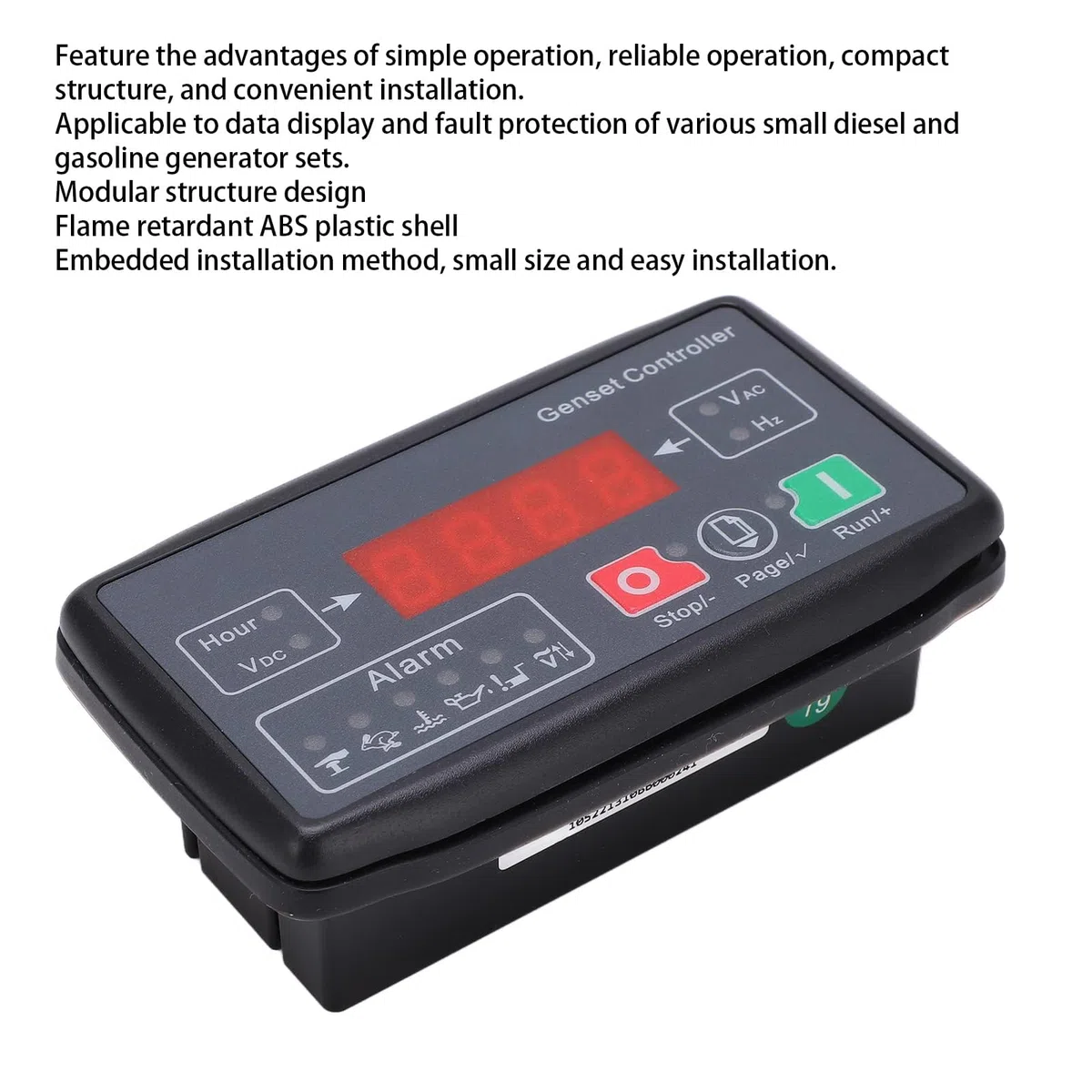 Controlador de Grupo Electrógeno MGC100 Módulo de Control de Arranque Y Parada Automático Conjunto de Generador único Protección de Arranque para Pequeños Grupos Electrógenos de Gasolina Diésel