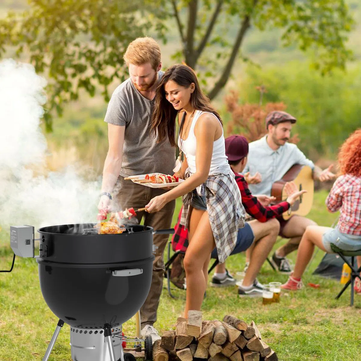 Onlyfire Acero Inoxidable Barbacoa Motor para BBQ Asador Brochetas, 2-2.4 R/M, 50/60Hz de 4 W, 220 V/240 V