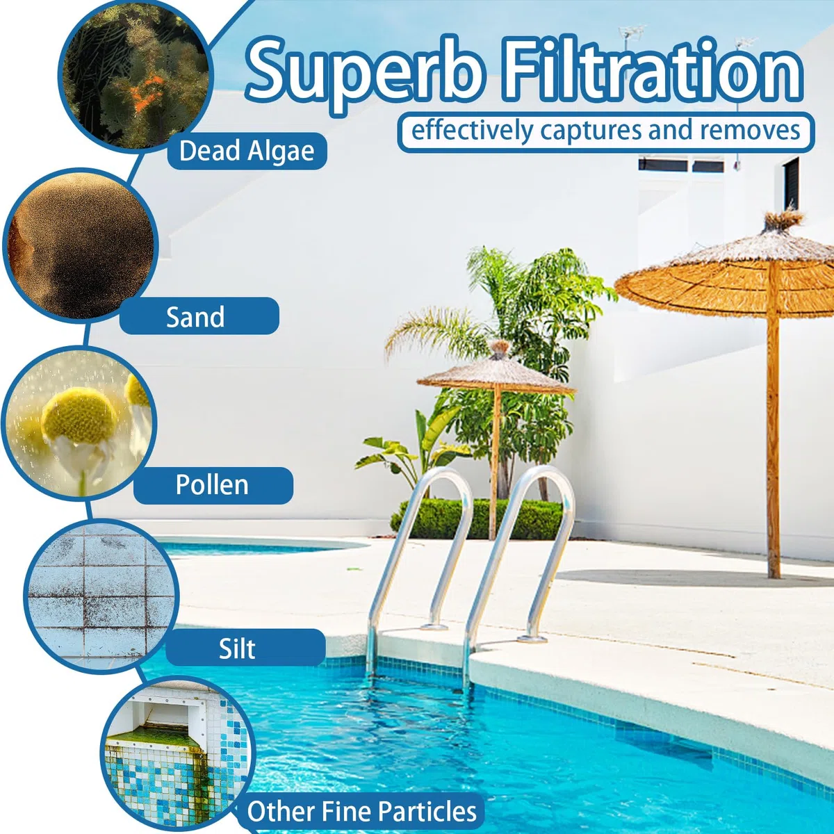 Paneles de Filtro ultrafinos compatibles con limpiadores robóticos de Piscinas Dolphin, reemplaza la Pieza #9991467-R4, Filtro de Cartucho Plisado de Repuesto para Dolphin S200, Proteus DX4, Active