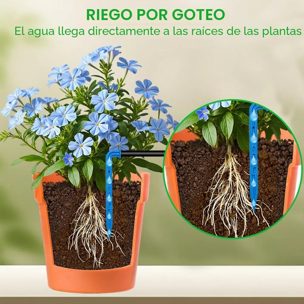 Riego Solar, Riego Automatico Macetas, Sistema De Riego Solar Para Jardín, Sistema De Con 132 Modos De Temporizador Y Manguera De 15 M, Para Jardín, Balcón Y Plantas En Maceta Al Aire Libre