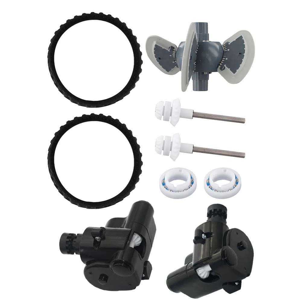NexRen Kit de afinación de repuesto para Zodiac para limpiadores de piscina BARACUDA MX8 MX6, incluye turbina R0524900 R0526100 pistas R0525100 ejes R0524700 R0524800