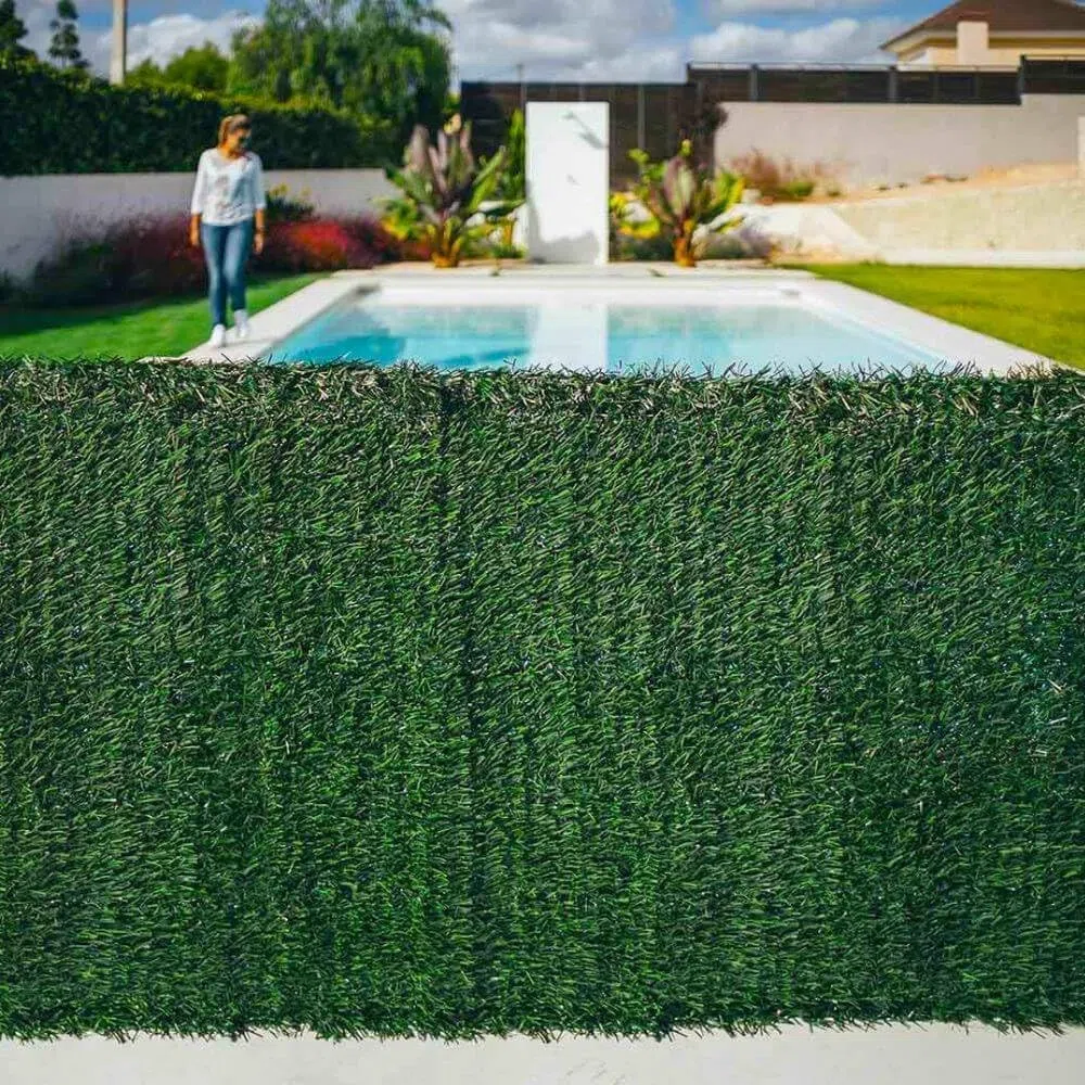 Mugar- seto artificial de jardín- cerramiento con 90% de ocultación. Valla para jardín decorativa. Tres medidas disponibles. (1,5x3m)