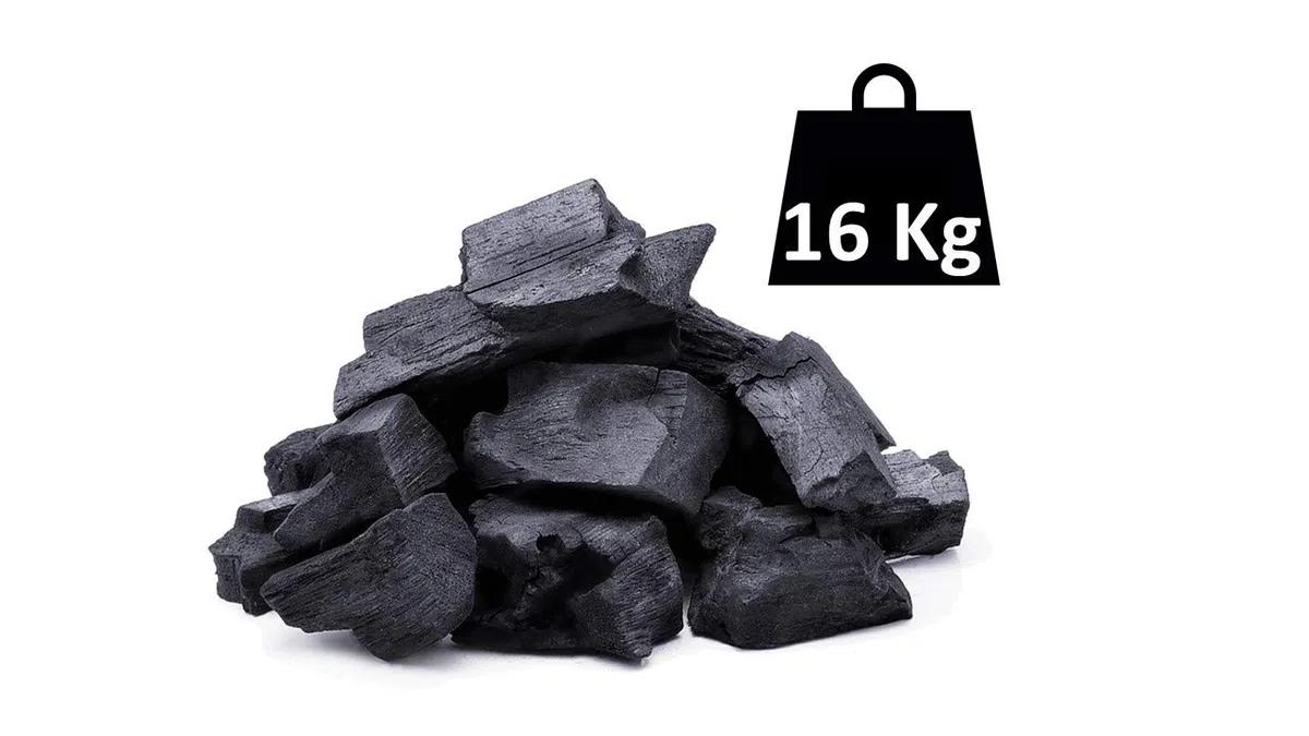 Carbón Vegetal de encina Natural 16kg Barbacoa