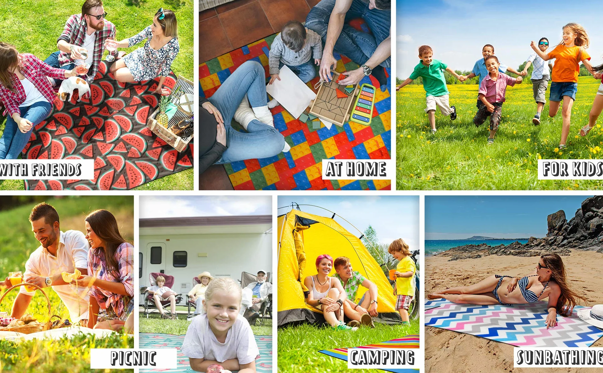 meteor Manta Picnic - Impermeable Polar Esterilla Playa portátil Alfombra Plegable Multiusos Jardin Picnic Camping Conciertos al Aire Libre Acampada