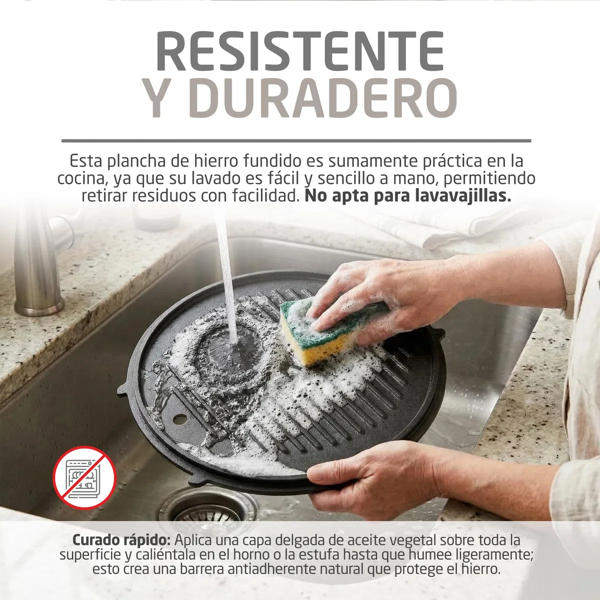 Amig - Plato de Hierro Fundido - Ø31 cm - Reparto Uniforme del Calor y Alta Resistencia - Para Barbacoas de Carbón o Gas - Mod. AM37