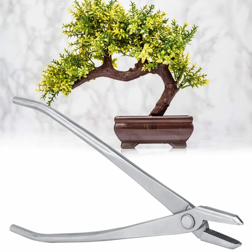 Duokon Herramienta de Corte de Bonsai, Cortador de Perilla de Acero Inoxidable para Cuidado de Jardines con alicates de Corte de jardinería de Borde Redondo Herramientas de Bonsai