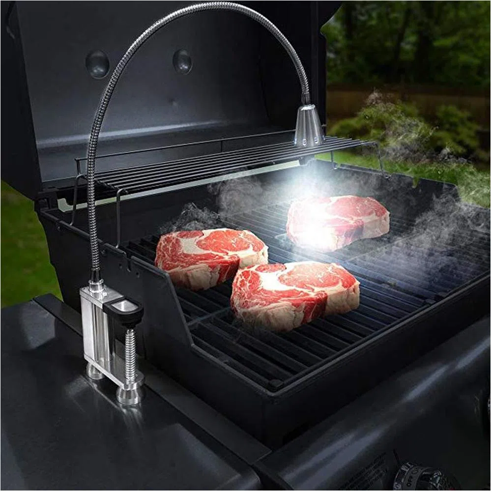 Luz para barbacoa, lámpara magnética para barbacoa, para exteriores, flexible, 360 grados, funciona con pilas, para barbacoa, picnic, al aire libre