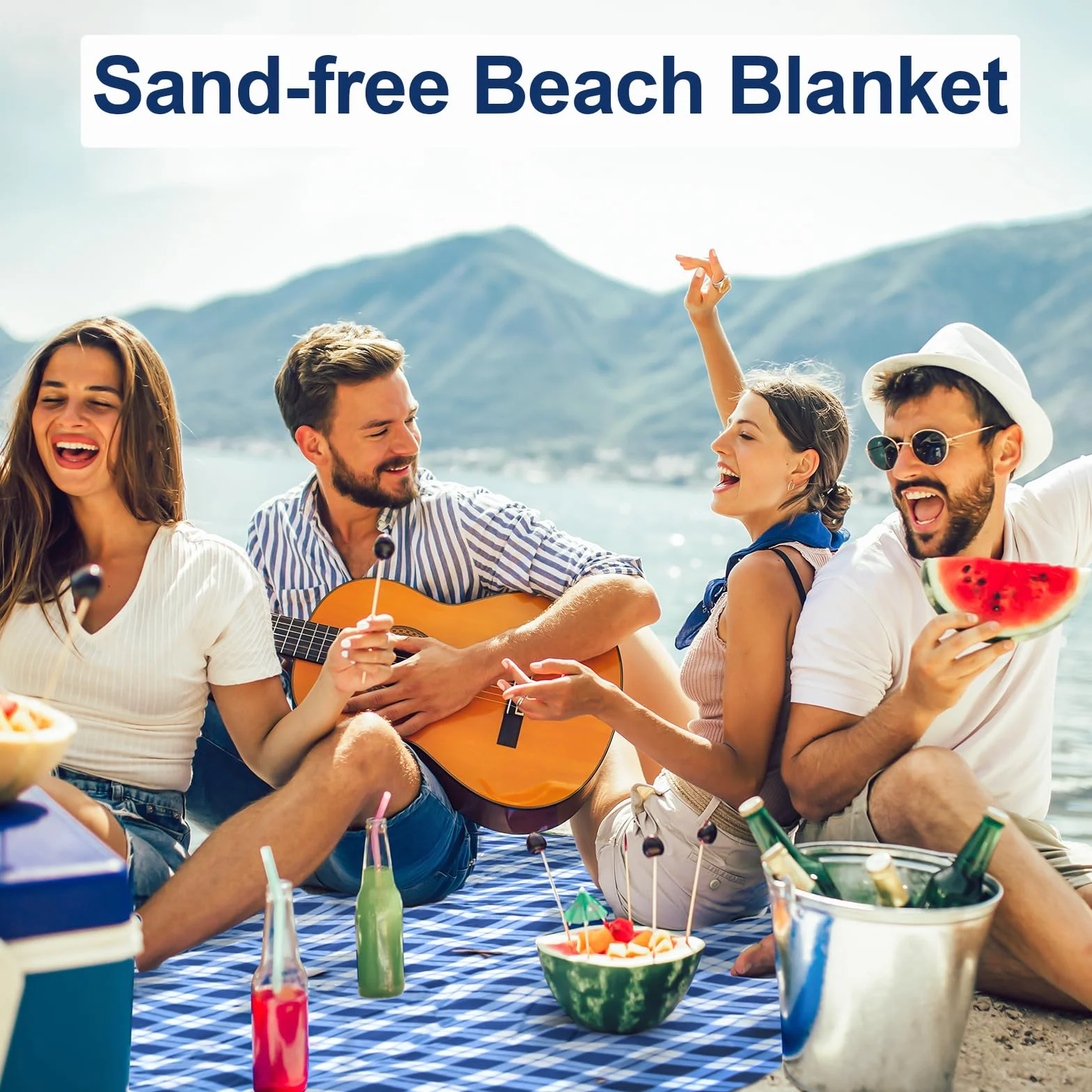 Esterilla Playa 200X300Cm, Manta De Picnic Esterilla Camping Impermeable Plegable Manta Picnic Playa ,Sin Arena, Esterilla Camping, Manta De Baño Para Acampar, Parque, Playa, Picnic