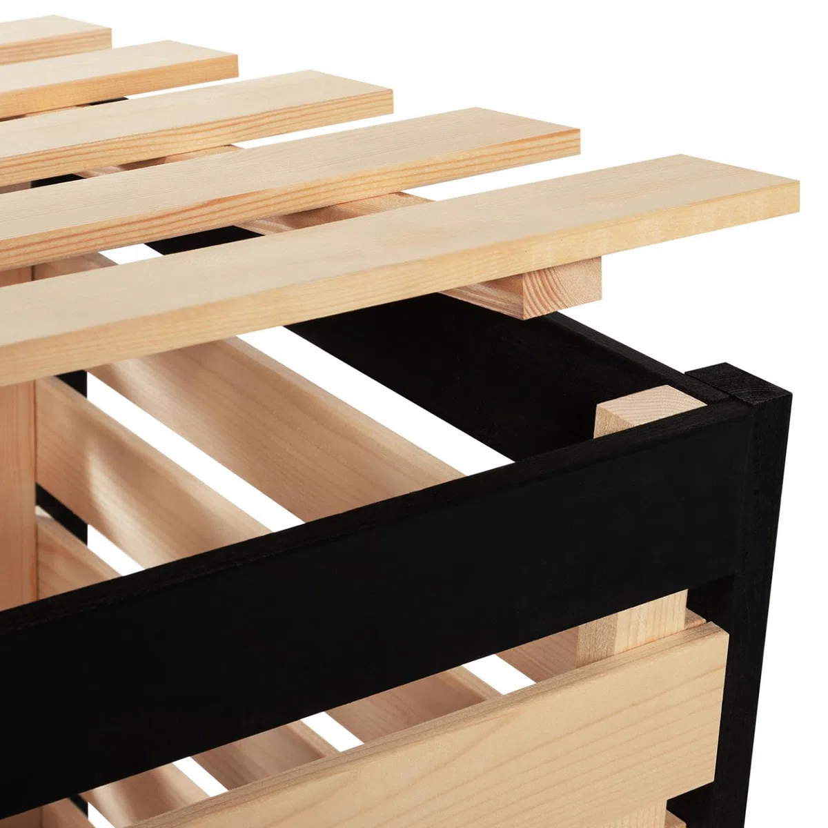 IDMarket - Cubo para residuos orgánicos en madera 360L