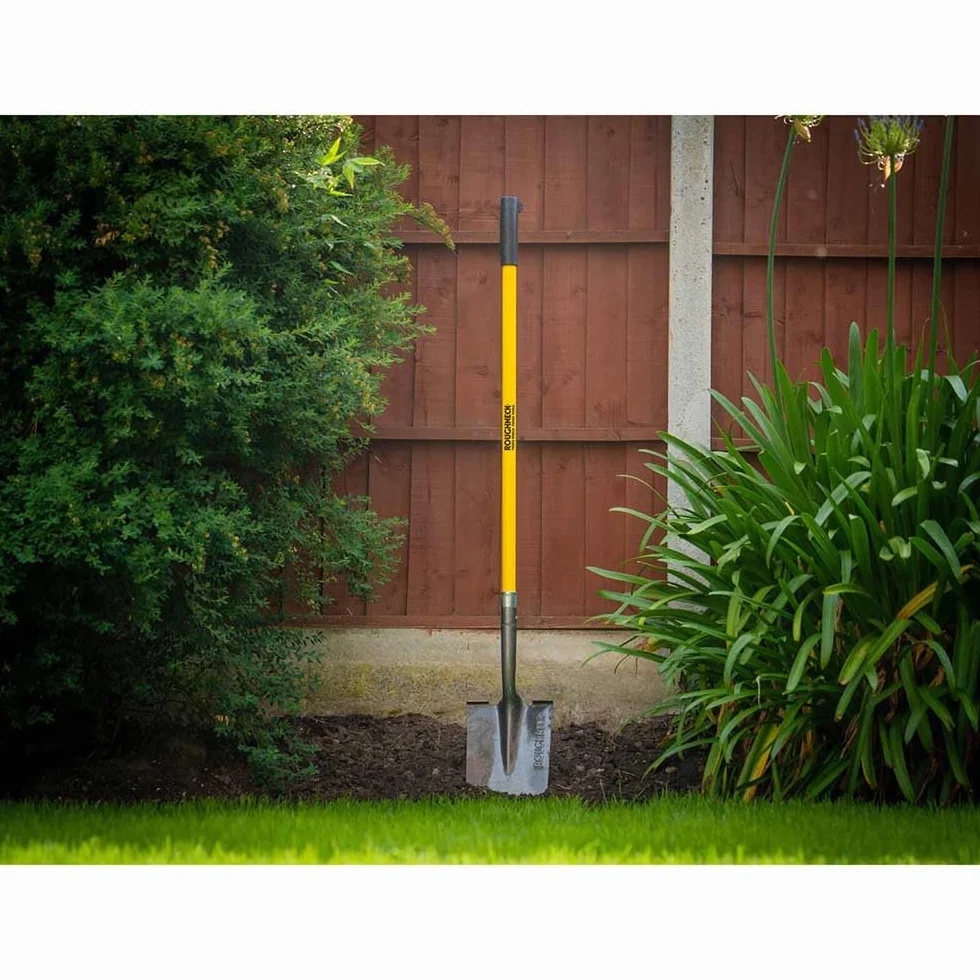 Roughneck ROU68223 - Pala de excavación con mango largo (1460 mm), color amarillo y negro