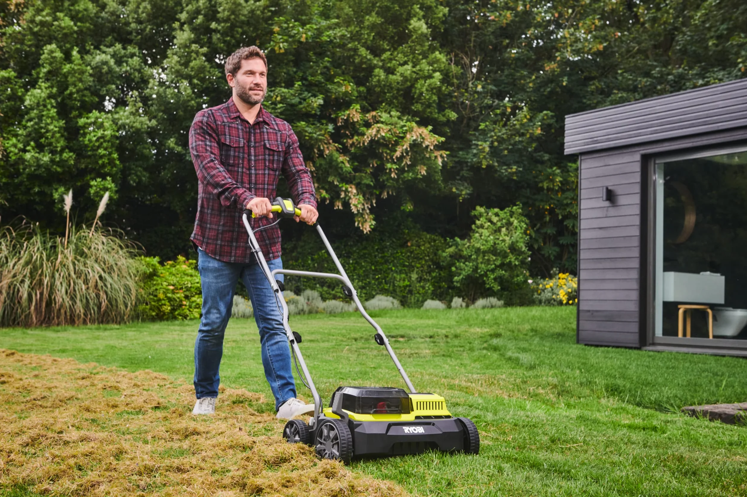 Ryobi RAC821-35cm Rodillo aireador para escarificador AC/DC