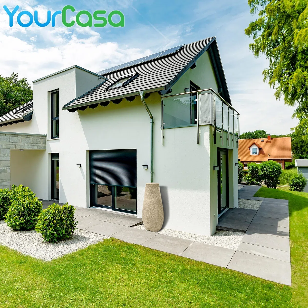 YourCasa EcoDrop EcoDrop - Barril de lluvia (200 L, con rosca de metal y tapa)
