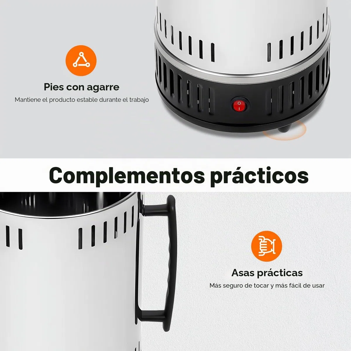 Barbacoa eléctrica giratoria vertical con 6 pinchos para chachlik, barbacoa giroscópica para asar sin grasa en casa, perfecta para gyros, kebab y más
