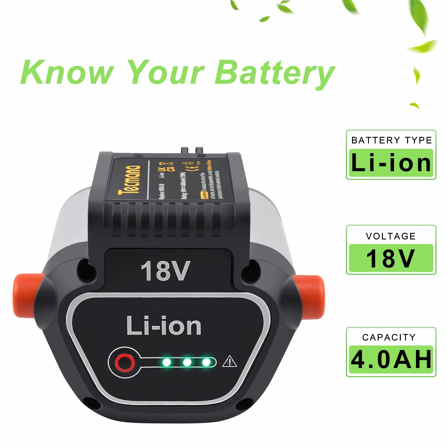 18V 4,0Ah Batería para Gardena BLi-18 (9840-20, 9839-20)