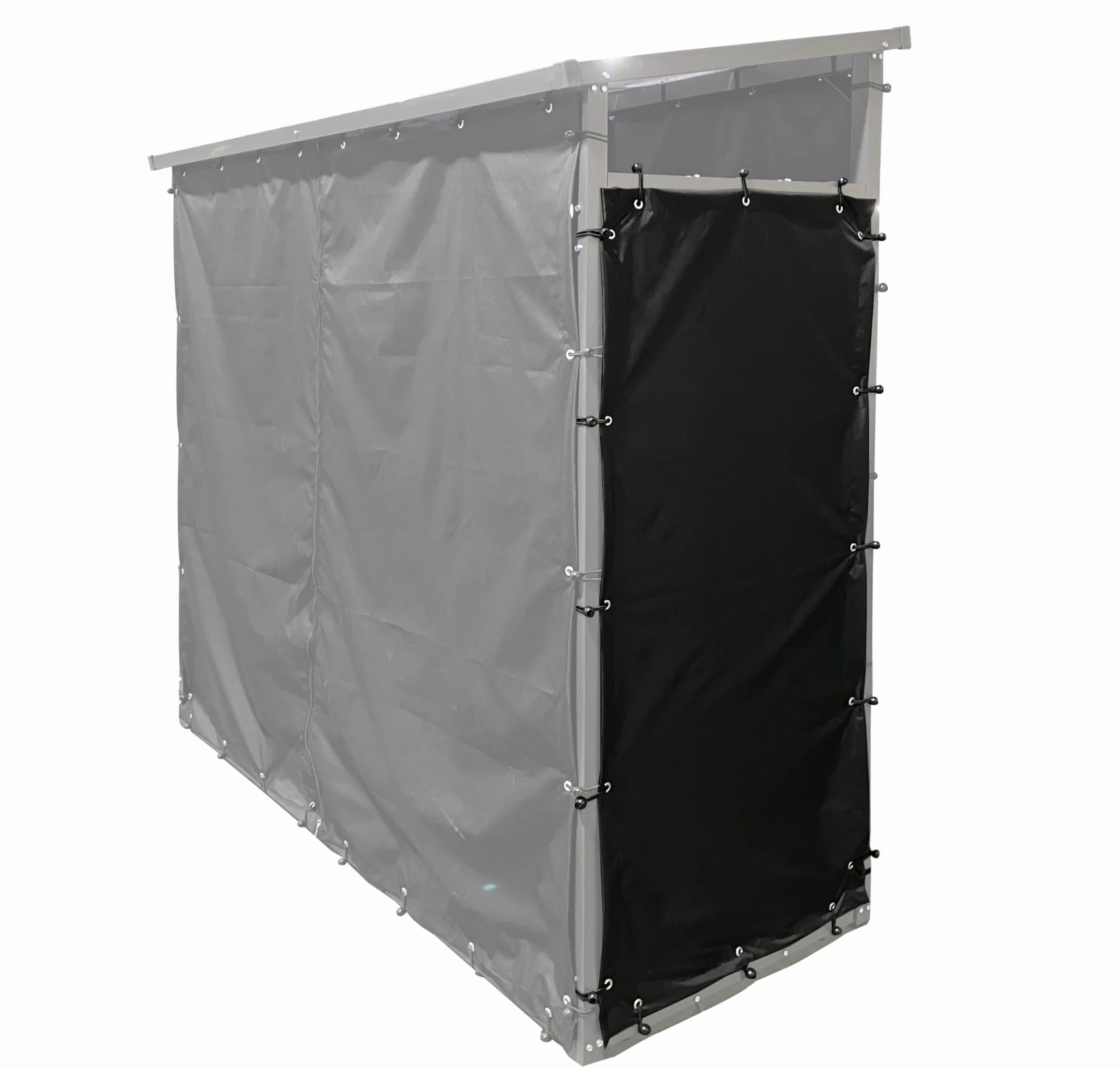 QUICK STAR Juego de protección contra la intemperie 66 x 148 cm, 2 lados para estanterías de leña T/H 70 x 185 cm