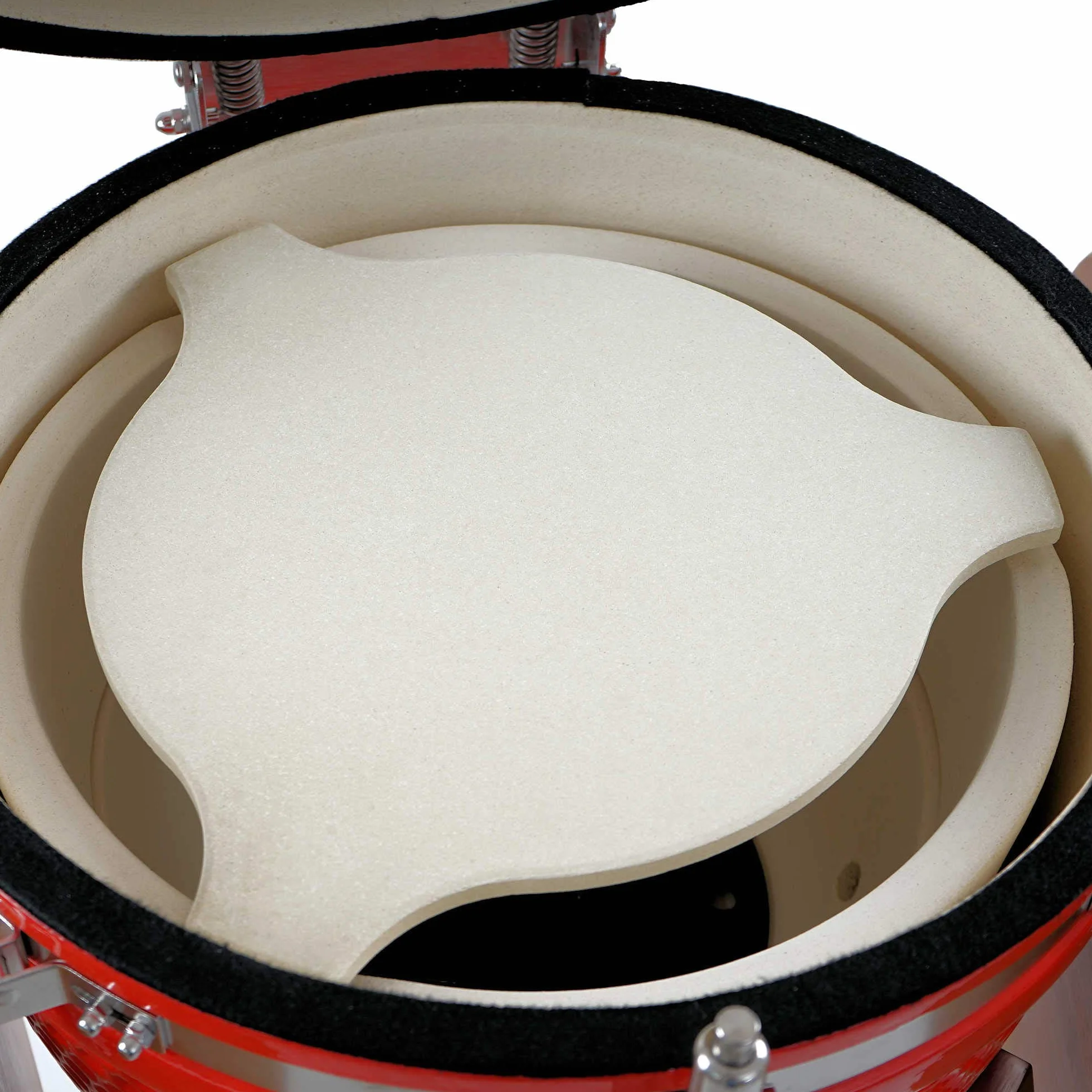 BBQ-Toro Piedra Deflectora de Ø 34 cm | Para la Parrilla de Cerámica Kamado de Ø 52 cm | Cocción a Baja y Lenta Temperatura | Universal