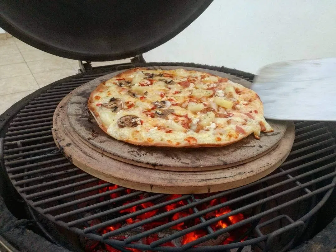 YNNI KAMADO TQAPP23 TQAPP23 - Deflector de calor para pizza de alta temperatura, extragrueso, 23 cm, TQAPP23