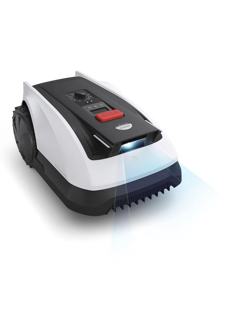 ECOVACS Goat O800 RTK Care Kit, Cortacésped Inalámbrico 800 m², RTK+Visión Lidar, Cartografía Automática, Pasa por Espacios de 0,7 m, Corte Preciso de Bordes, Maneja Pendientes