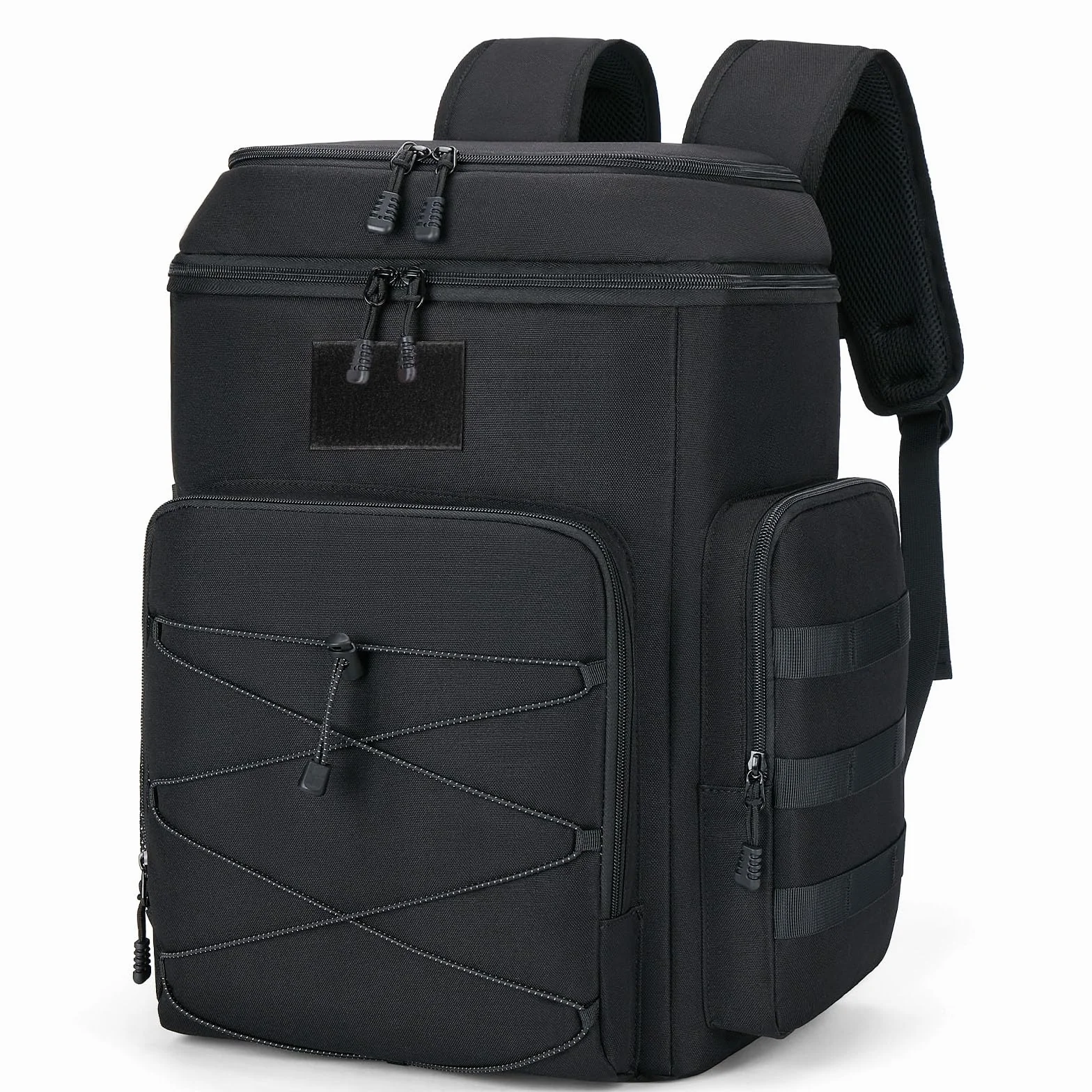 Mochila Nevera Doble 30L Mochilas termicas para Picnic - Mochila Nevera portatil Grande Impermeable y a Prueba de Fugas,Bolsa termica Multiusos para Camping/BBQ/Viajes/Pesca y Playas Negro