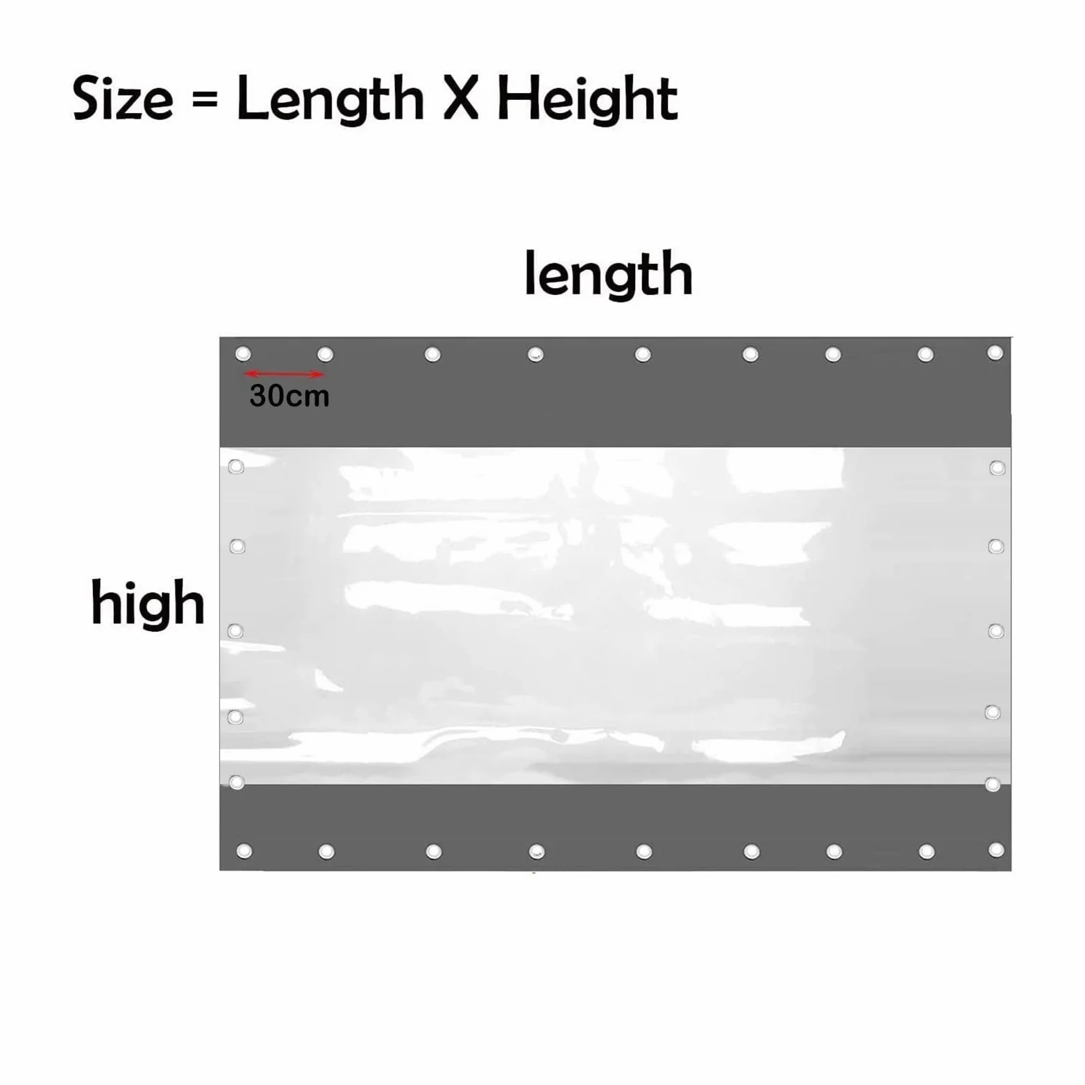 Cortinas Impermeables de Invierno para Exteriores Personalizables Lateral para pérgola Transparente Impermeable PVC 0,5mm con Ojales para cenador, terraza, Cubierta