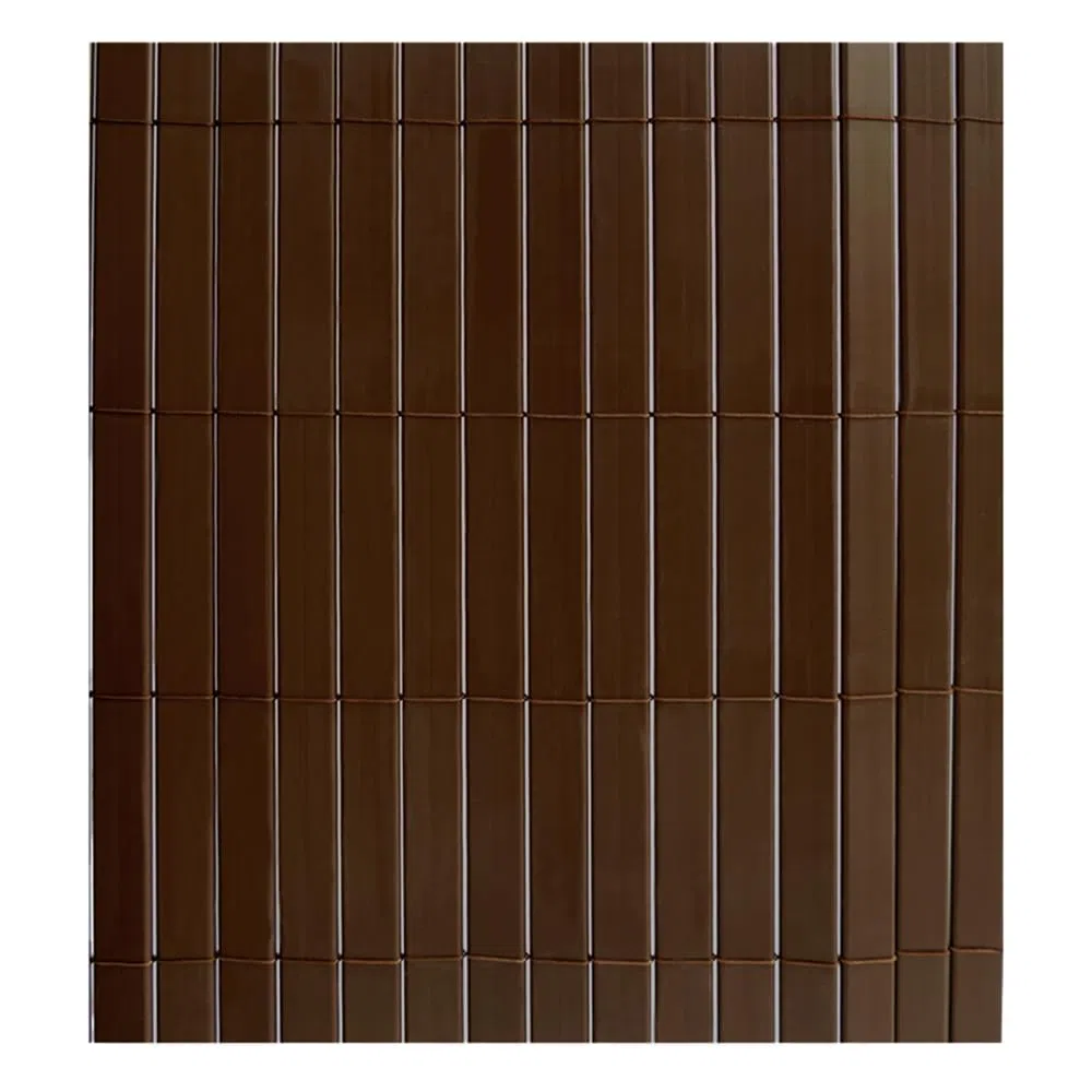 Mazovia Malla de Ocultación PVC 100x300 cm, Marrón, Ocultación Balcón, Terraza, Jardín, Resistente a la Intemperie y a Los Rayos UV, Moderno Pantalla de Privacidad, Todo el Año, Sin Taladrar