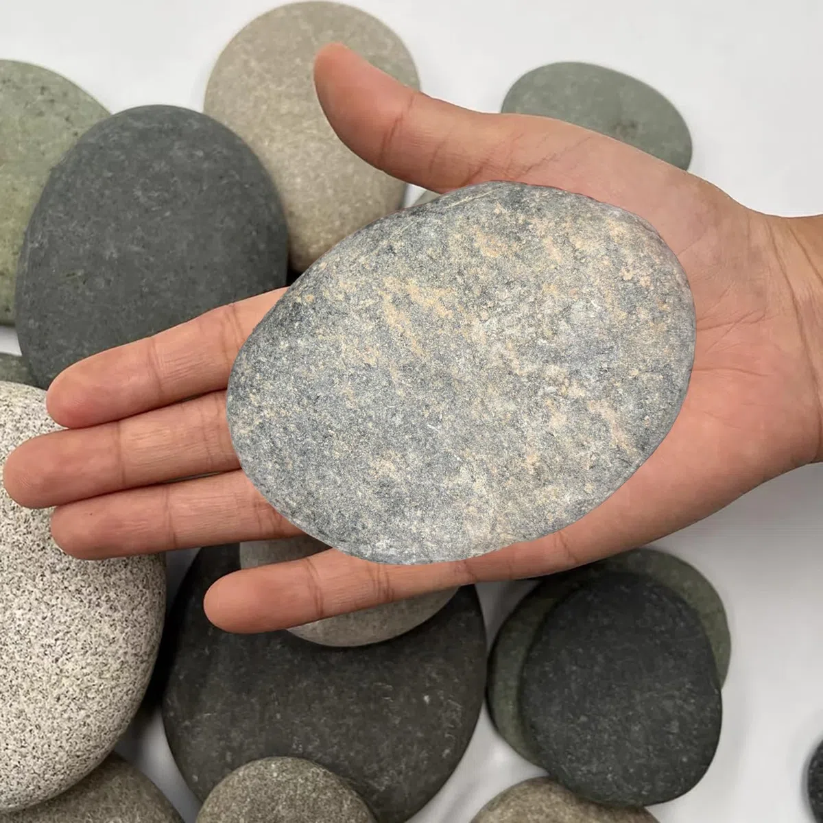 Piedras Planas para Pintar 8 Piezas 8-12cm Guijarros para Pintar Piedras Decorativas Jardin Planas para Ollas Colorido Pintura Acuarios Jardín