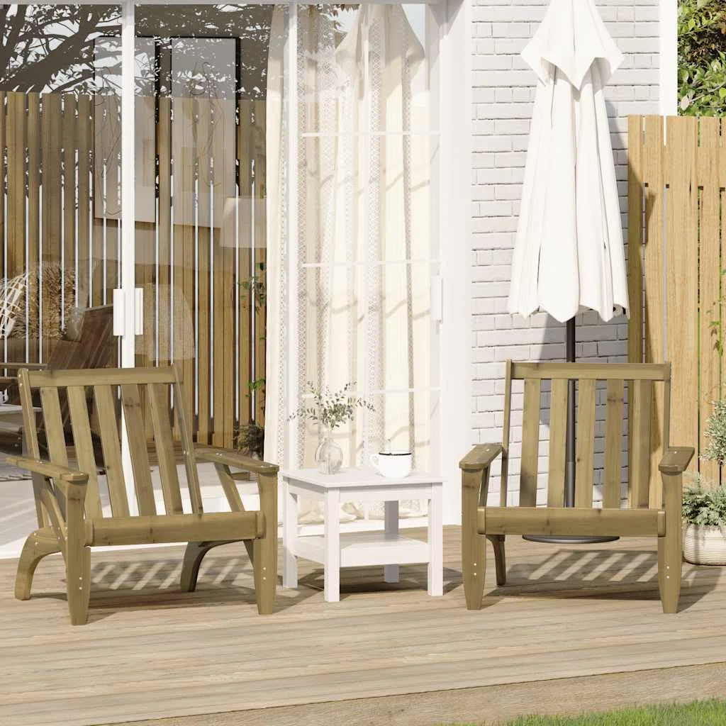 vidaXL Sillas Adirondack de jardín 2 Unidades 75x77x77 cm