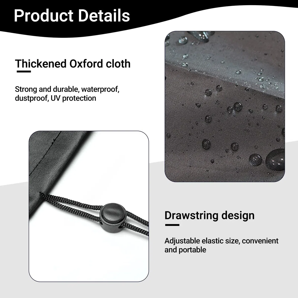 Funda cuadrada impermeable para bañera de hidromasaje, tela Oxford 420D, cubierta de spa al aire libre, impermeable, resistente al polvo, resistente a los rayos UV, cubierta de piscina para bañera de