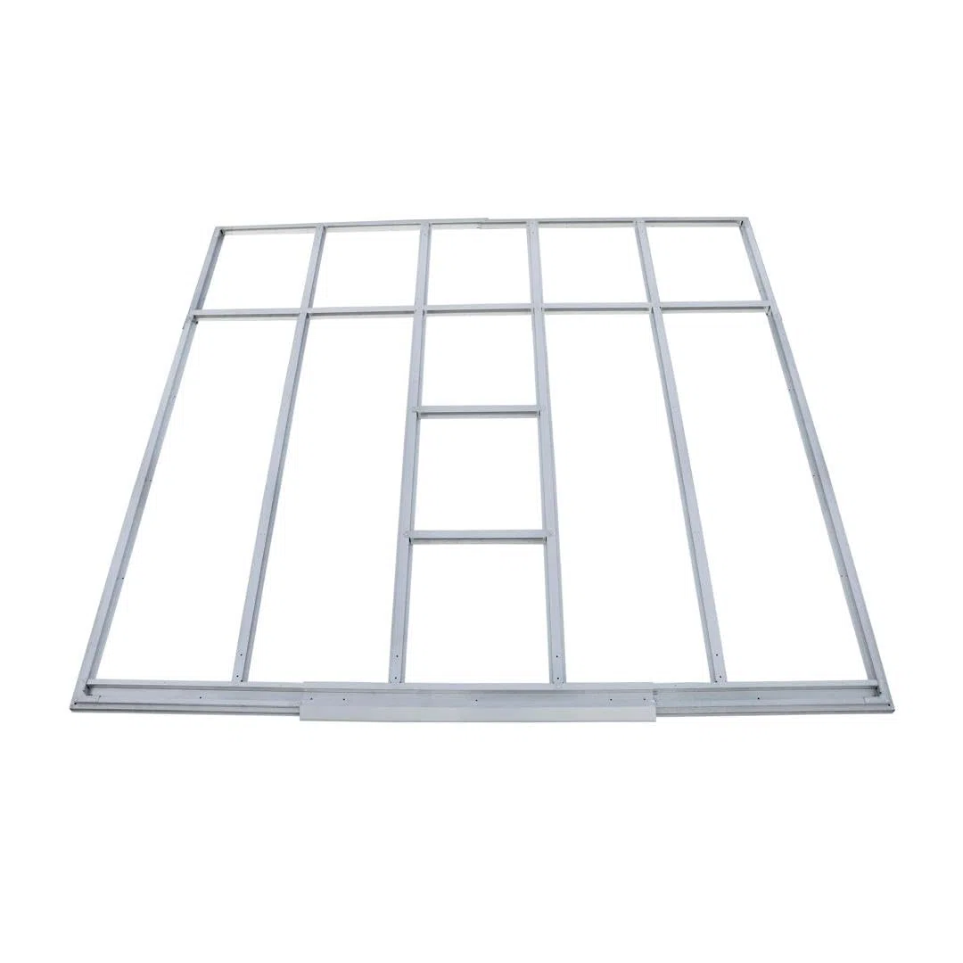 Duramax - Estructura de suelo para caseta - Metal - gris - 8 x 8