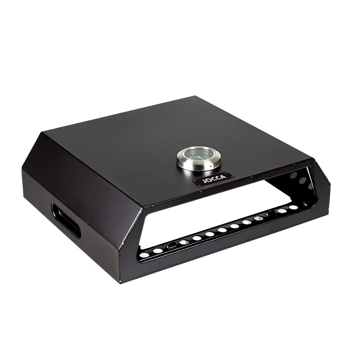 Jocca - Horno para Pizza Accesorio Barbacoa de Acero Inoxidable con Termometro y Piedra, Compatible con Barbacoas Carbon y Gas, Modelo 2373