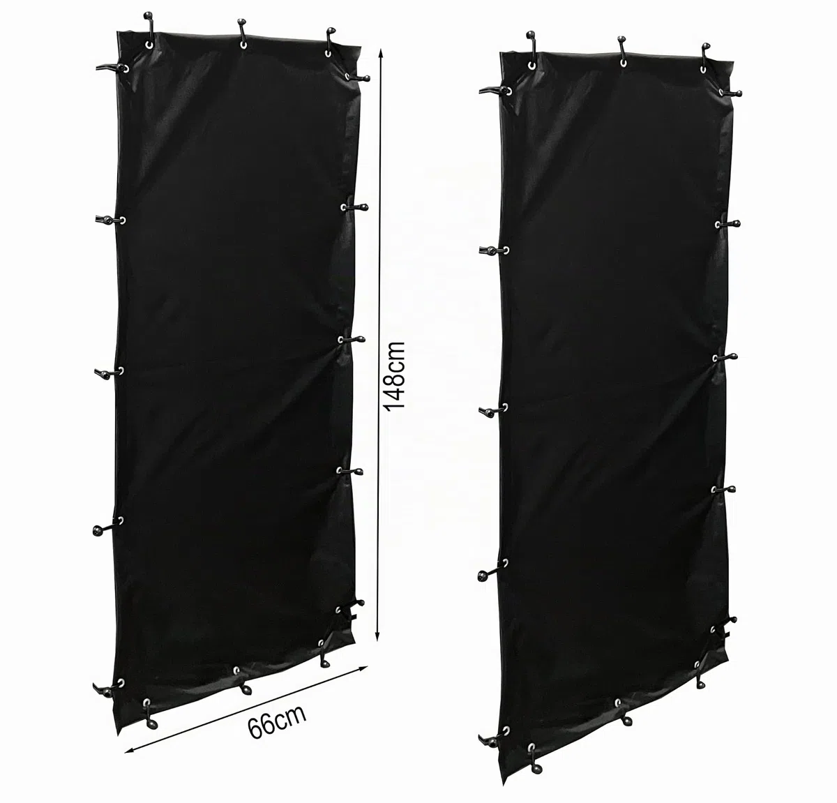 QUICK STAR Juego de protección contra la intemperie 66 x 148 cm, 2 lados para estanterías de leña T/H 70 x 185 cm