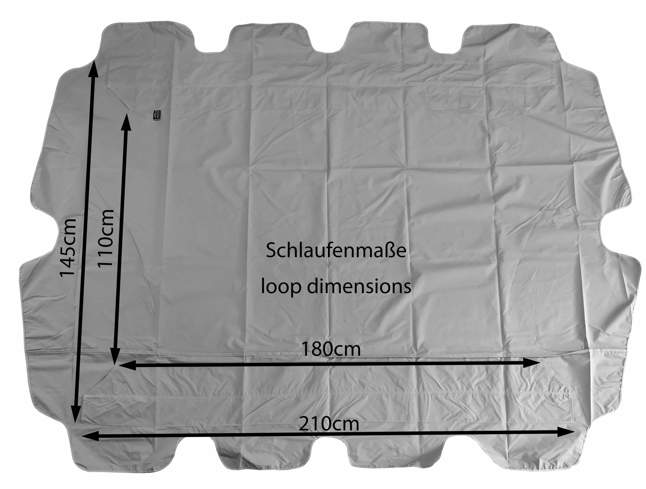 QUICK STAR Techo Columpio 210 x 145 cm Verde Impermeable | Funda Repuesto Balancin | Toldo de Reemplazo Universal UV 50 | Cubierta para Columpio de Jardín de 3 Plazas