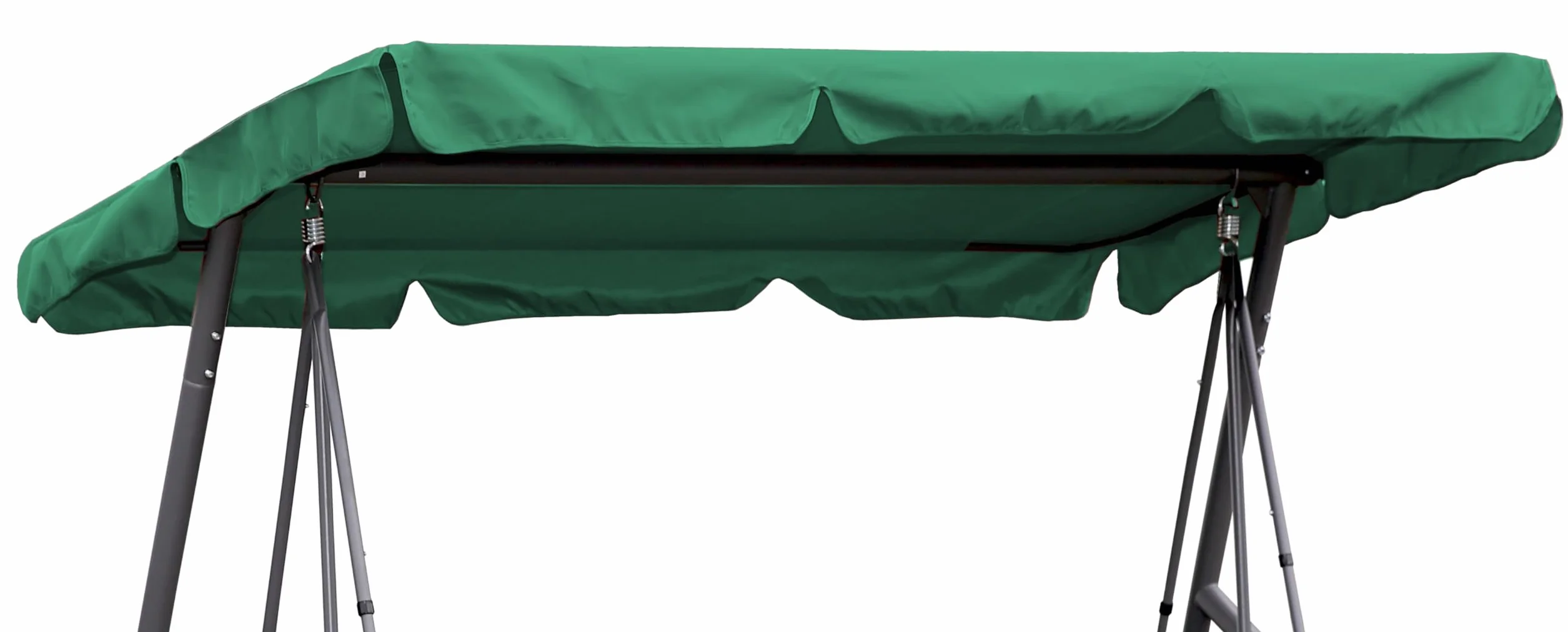QUICK STAR Techo Columpio 210 x 145 cm Verde Impermeable | Funda Repuesto Balancin | Toldo de Reemplazo Universal UV 50 | Cubierta para Columpio de Jardín de 3 Plazas