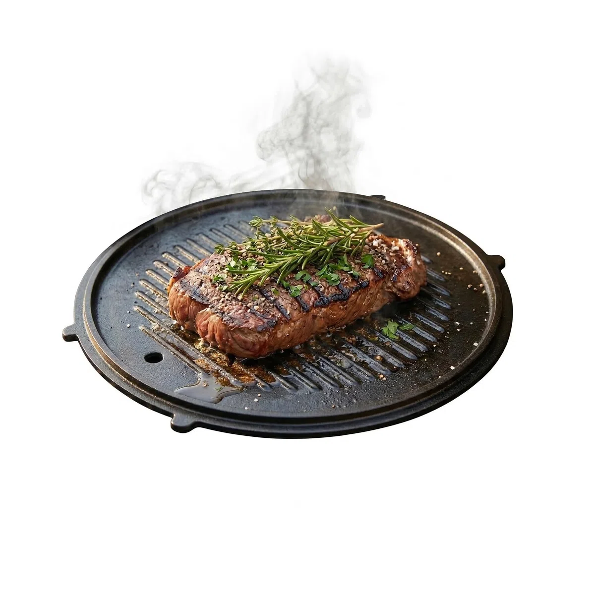 Amig - Plato de Hierro Fundido - Ø31 cm - Reparto Uniforme del Calor y Alta Resistencia - Para Barbacoas de Carbón o Gas - Mod. AM37