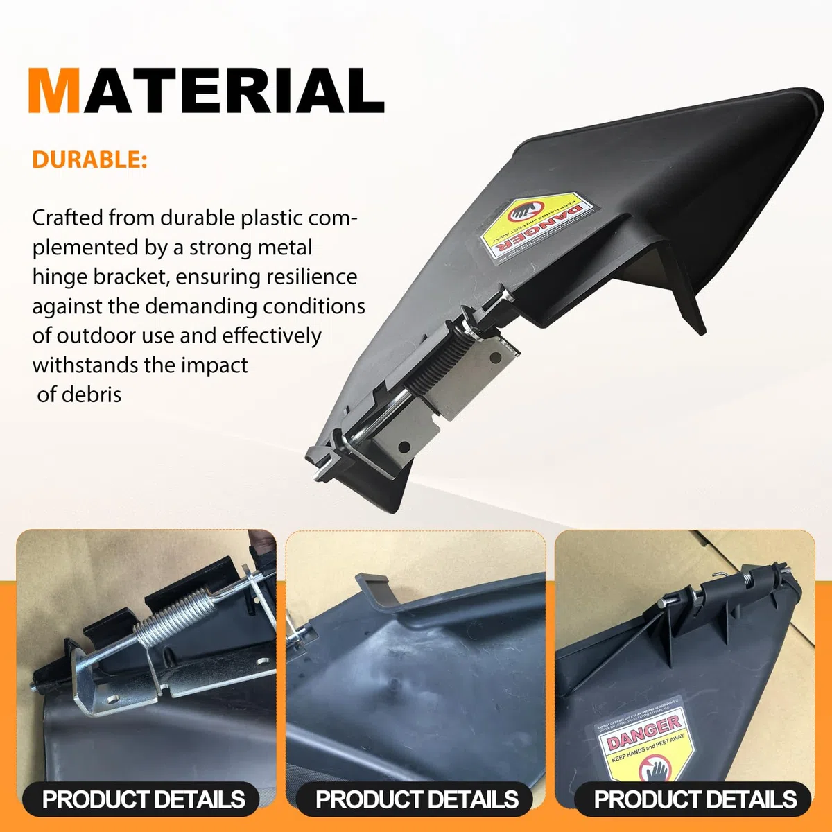 deawater 631-05229 - Conjunto deflector de canal de descarga de cubierta para MTD Craftsman Troy-Bilt Cub-Cadet Murray Yard-Machine Yardman LT1040 LT1045 LT2042 descarga lateral, 631-0216 631-05193