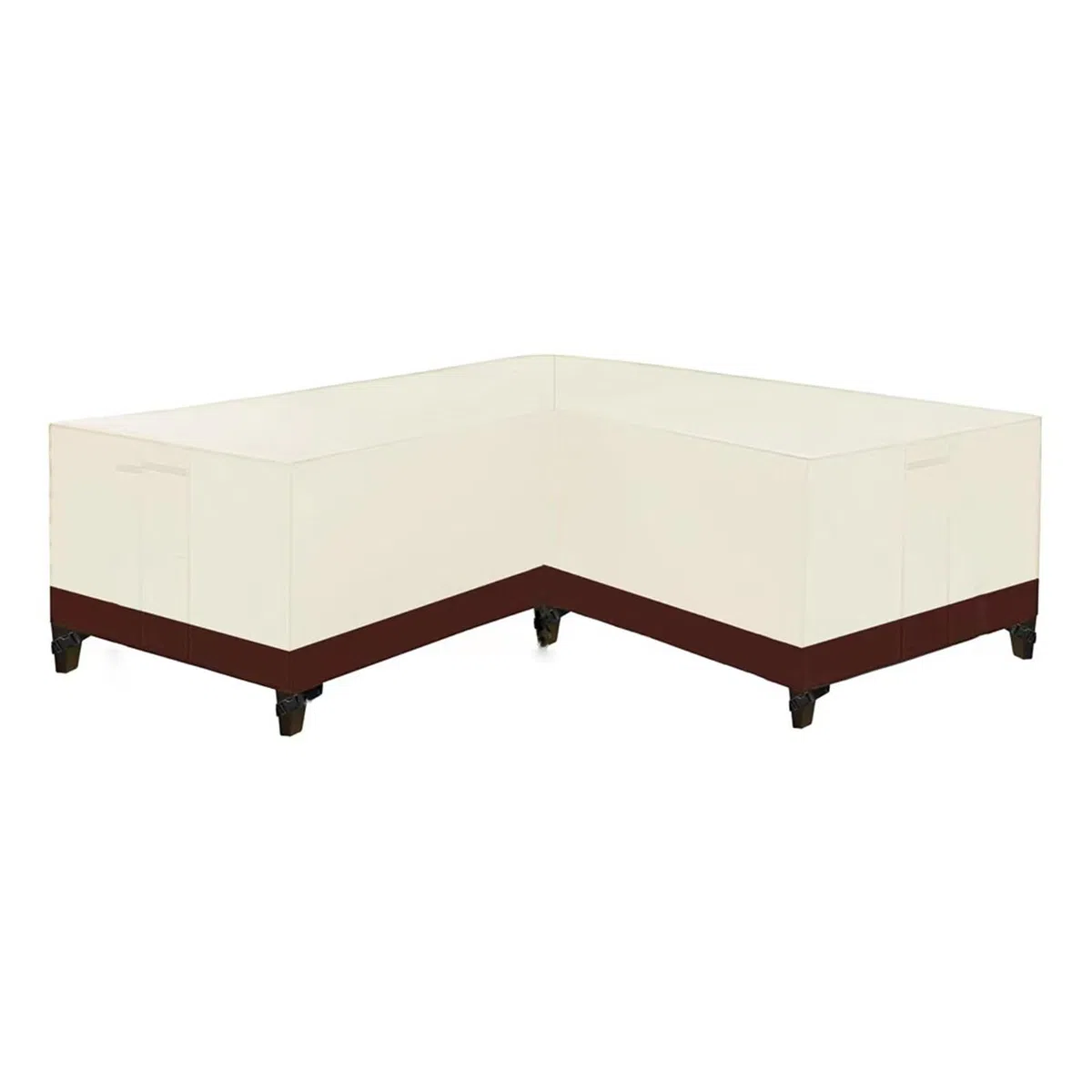 Funda Sofa Impermeable Exterior Forma L, Funda Protectoras Muebles Jardin, Cubierta Seccional para Muebles Cubierta, Funda para Muebles De Jardin Sofá Esquinero (250x250x100cm,Mi Ka)