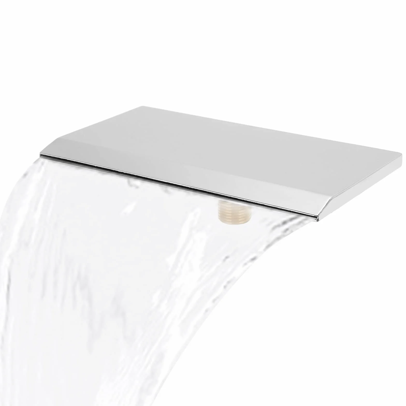 Fuente Cascada Rectangular Piscina Acero G1/2 Rosca Externa Estanque Cascada Cascada 19 cm Fuente de Piscina de Acero Inoxidable para Piscina de Jardín al Aire Libre Características