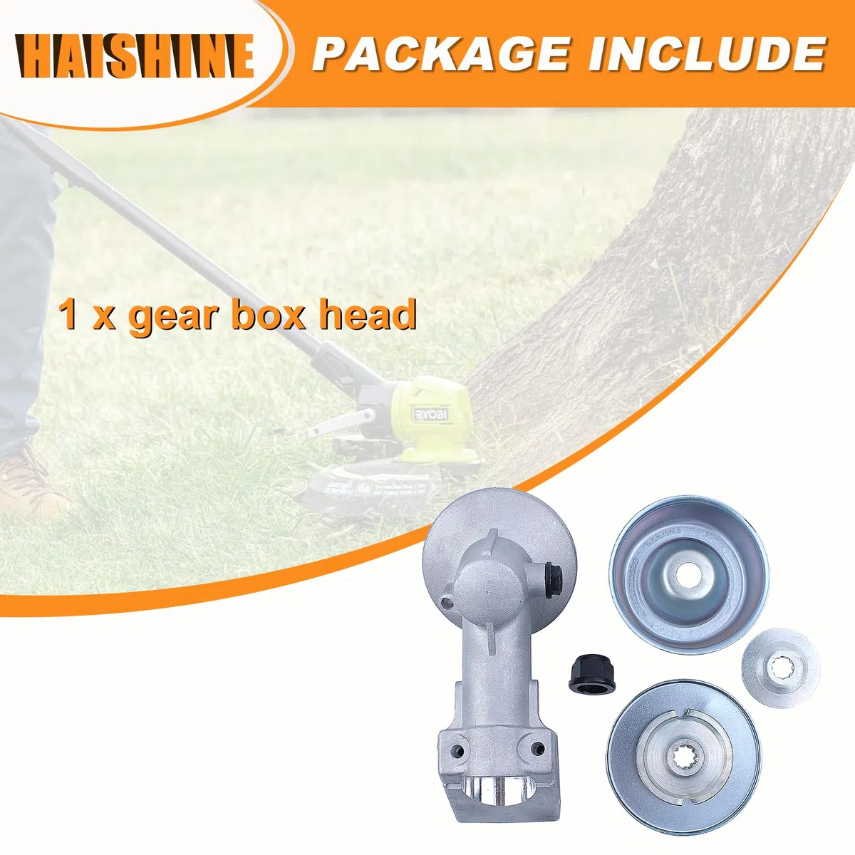 Engranaje Caja Cabeza Casas para STIHL FS120 FS130 FS200 FS250 FS100 FR130 FR220 FR350 FR450 FR480 FT100 Desbrozadora, Reemplaza OEM 4137 640 0100