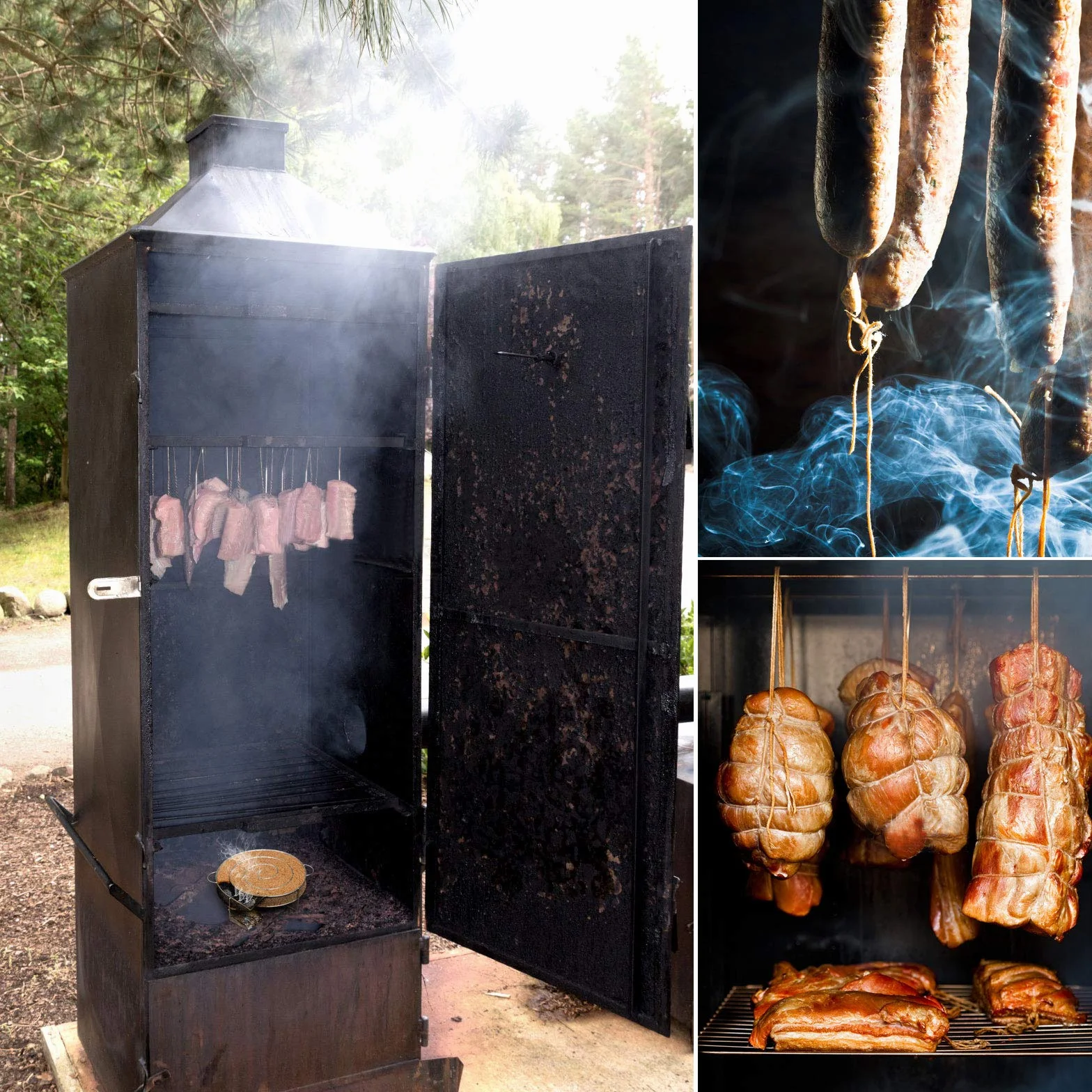 LIHAO Generador de Humo Frío Cocina Ahumador de Acero Inoxidable para Barbacoa Carne Pescado (con Forma Redonda)