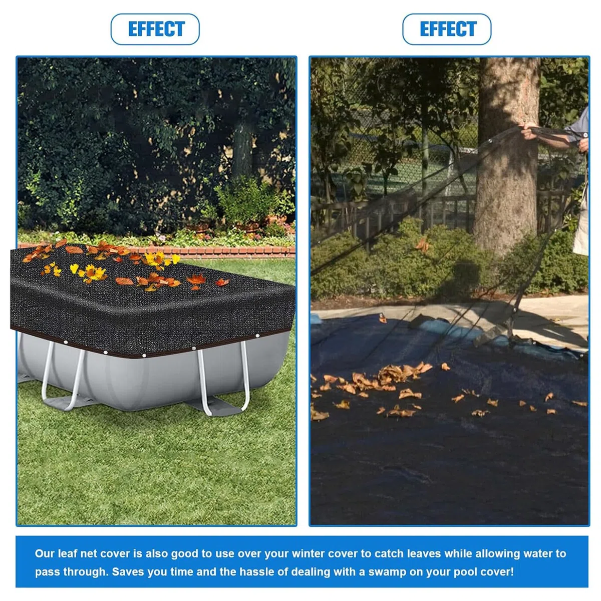 Red de Hojas ovaladas - Red Ovalada de Malla Fina para desechos | Reds para desechos de Piscina en el Suelo, Cubierta de Reds Ovalada Paras Hoja, Cubierta parad Hojas de Piscina de Invierno