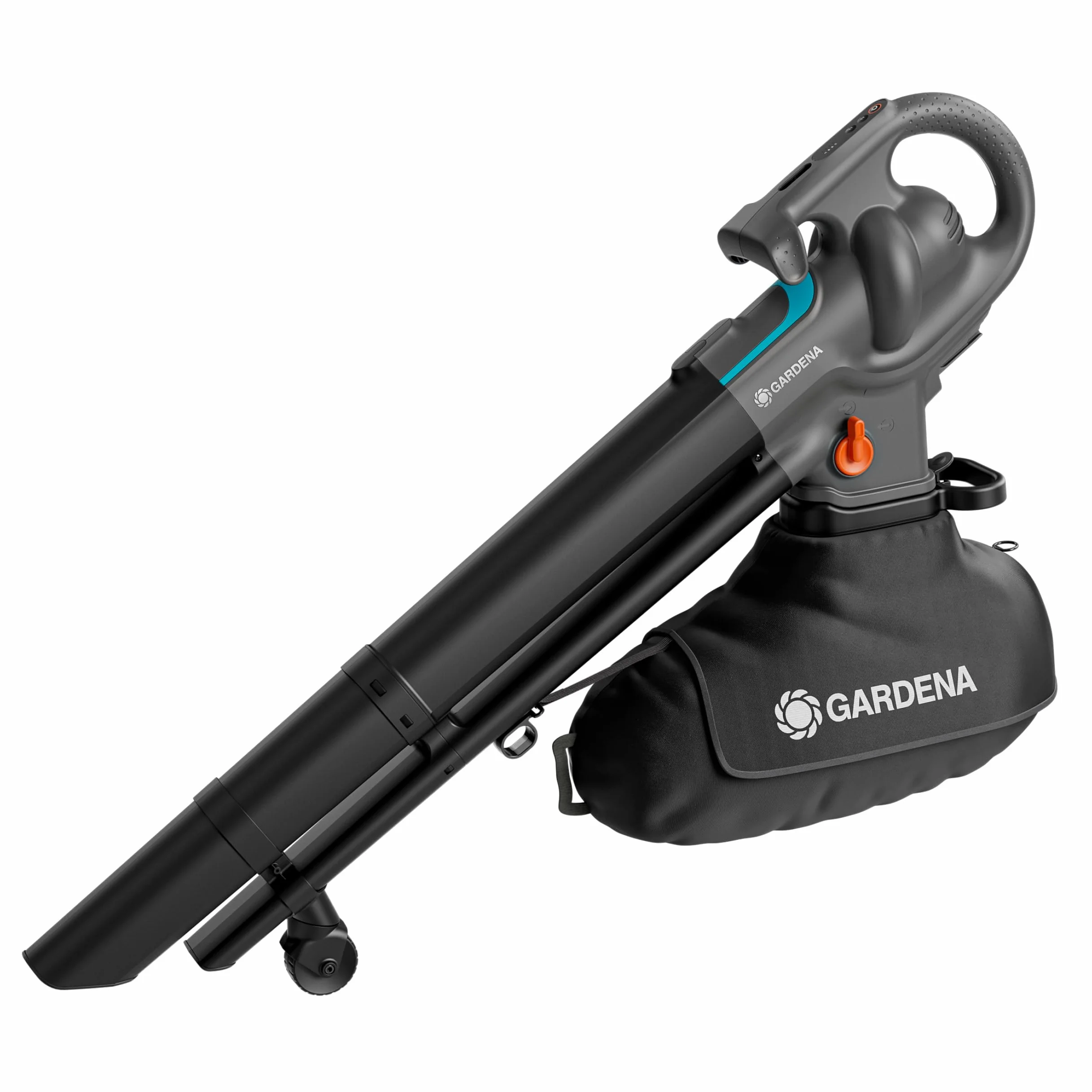 Gardena Soplador/Aspirador de batería PowerJet Collect 18V P4A Solo: Flujo de Aire Potente, Cambio rápido de Modo, Velocidad Ajustable, Bolsa de Recogida, Sin Cable (14895-55)
