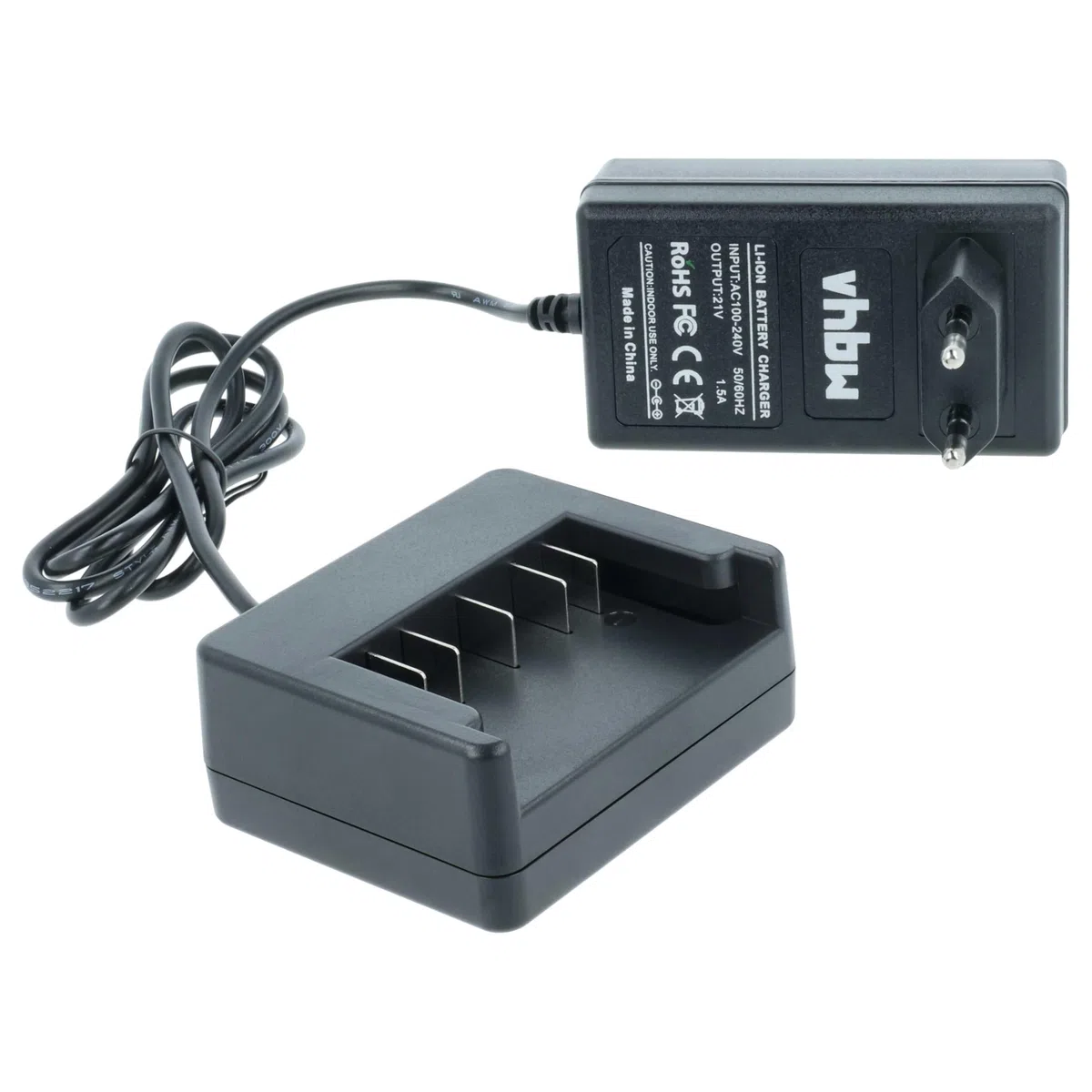 vhbw Cargador Compatible con Bosch GSA 18 V-LI, GSB 18-2-LI, GSB 18 VE-2-LI, GSB 18v-li, GSB 18 V-LI, GSK 18 V-LI Herramientas, baterías
