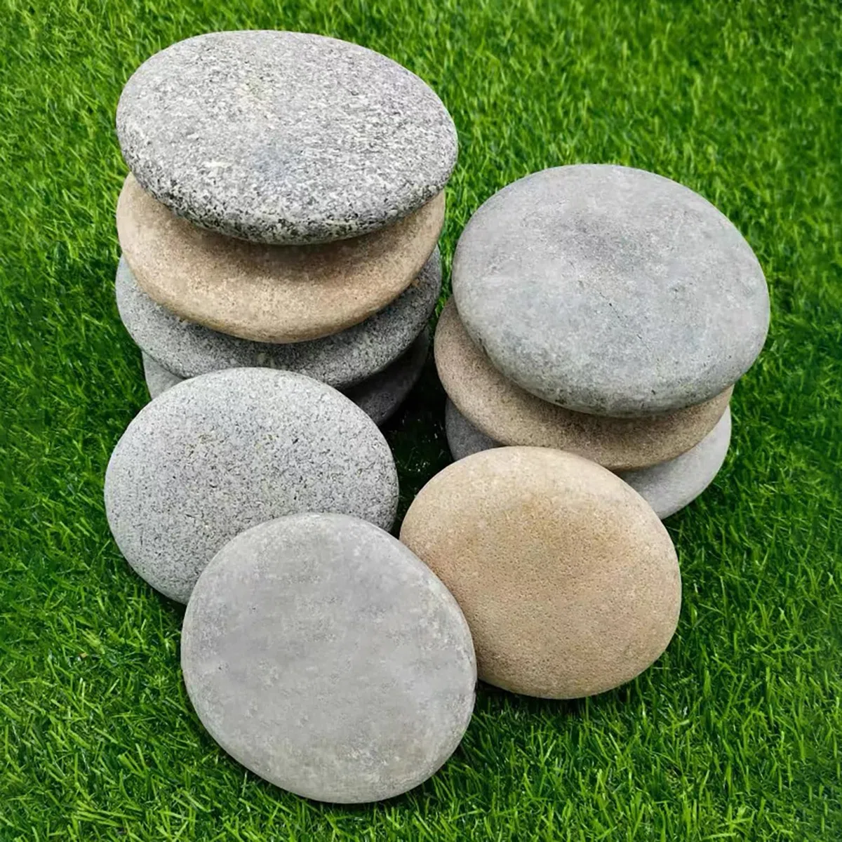 Piedras Planas para Pintar 8 Piezas 8-12cm Guijarros para Pintar Piedras Decorativas Jardin Planas para Ollas Colorido Pintura Acuarios Jardín