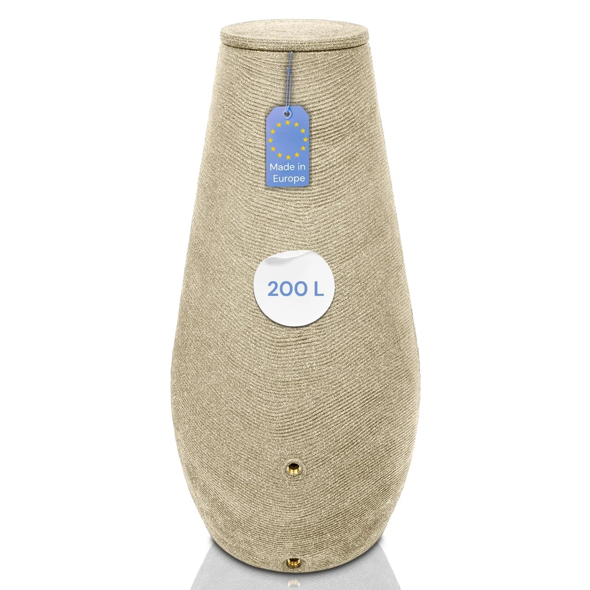 YourCasa EcoDrop EcoDrop - Barril de lluvia (200 L, con rosca de metal y tapa)