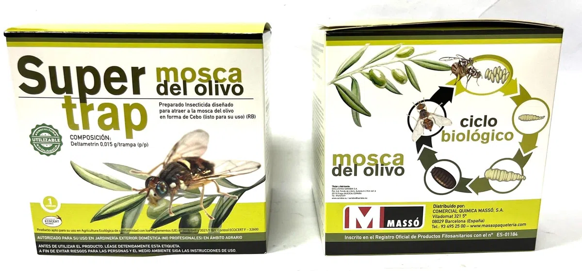 Trampa para Mosca del Olivo Dacus-Bactrocera Oleae 2uds. (MASSO)