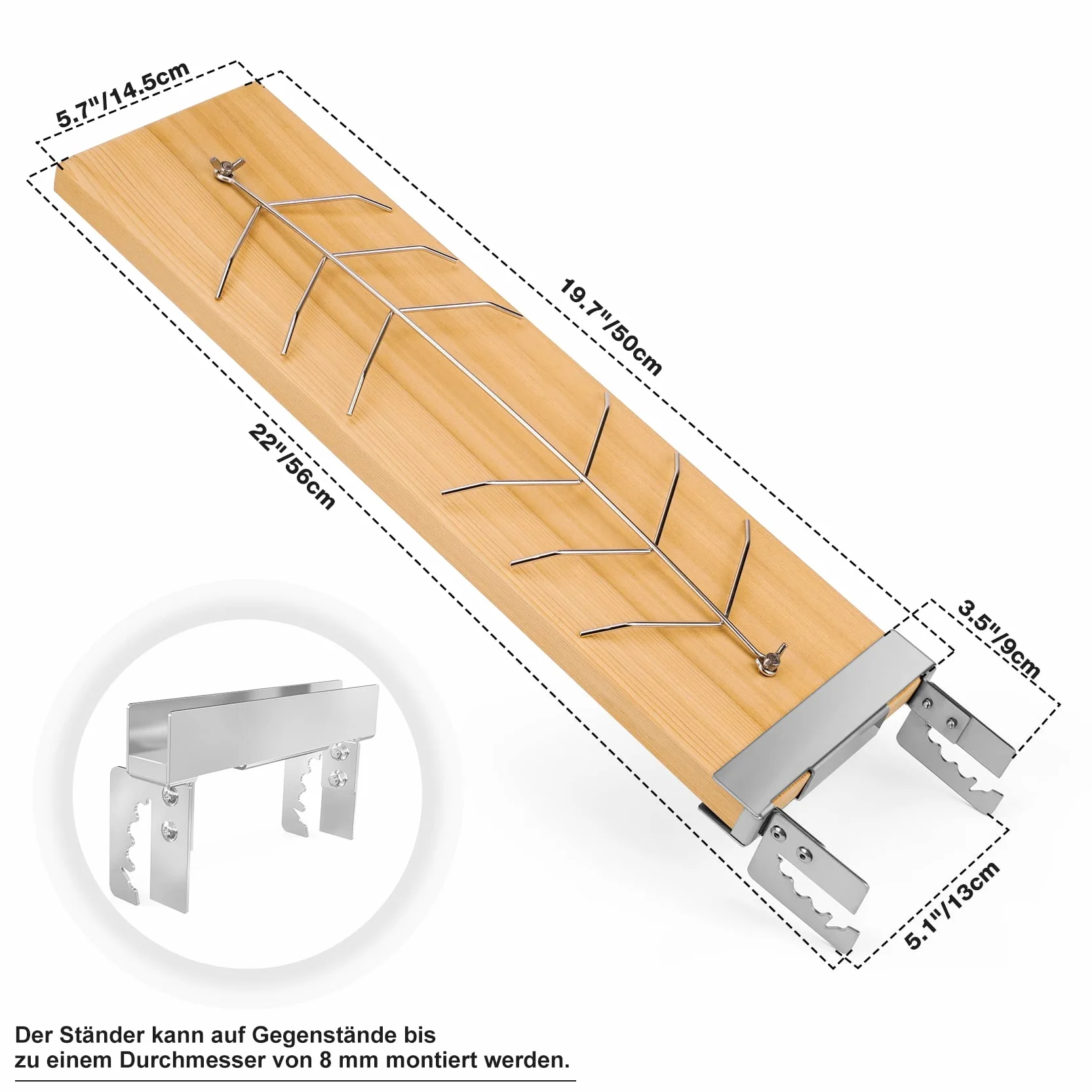onlyfire Tablas de Salmón Flameado 2 Piezas, con 2 Juego de Fuerte Soporte de Acero Inoxidable Ajustable,Tablero de Incienso de Cedro Rojo Natural para Filetes de Salmón, Brasero y Barbacoa